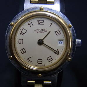 エルメス HERMS クリッパー レディース時計 USED 腕周り約15.5ｃｍ 電池/パッキン交換済みの画像1