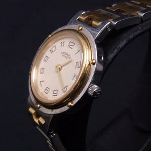 エルメス HERMS クリッパー レディース時計 USED 腕周り約15.5ｃｍ 電池/パッキン交換済みの画像2