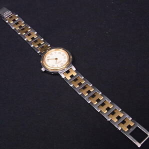 エルメス HERMS クリッパー レディース時計 USED 腕周り約15.5ｃｍ 電池/パッキン交換済みの画像5