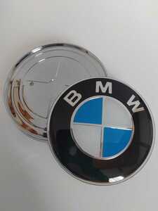 【簡単♪貼付け補修可能】BMW 74mm エンブレム（メッキ向上デザイン） 51148219237 E46 E90 F30 F31 F32 