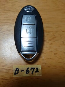 B-672 日産 純正 BPA0B-22 E11 ノート スマートキーレス セレナ CC25 マーチ AK12 キューブ Z11 ウイングロード Y11 ティーダ C11 2B 