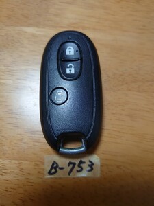 B-753 007YUUL0212 G8D-545S-KEY 日産 スマートキー キーレス MK21S MA15S 日産 ルークス スライド 3ボタン 