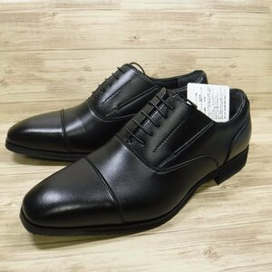 KK834 ビサルノ × マドラス 新品 ラクチン軽快 黒 撥水 ストレートチップビジネスシューズ 25.0 madras VISARUNO 定価11000円 冠婚葬祭