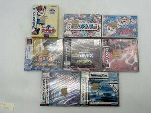 ゲームソフト　新品　8本セット　GB　GBA　PS1　SS　カードヒーロー　ハム太郎　ハッピィパネッチュ　グンペイ　ビートマニア