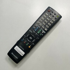 C1G654 【送料１８５円】 TV リモコン / シャープ SHARP GA995WJSA 動作確認済み★即発送★ テレビ