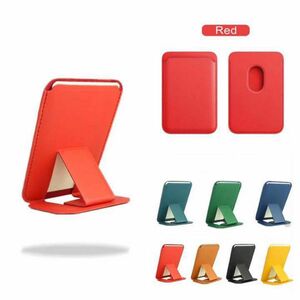 MagSafe対応レザーウォレット スタンド付 (iPhone用) Red (赤)