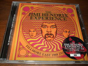 JIMI HENDRIX《 FILLMORE EAST 1968 2ND SHOW 》★ライブ