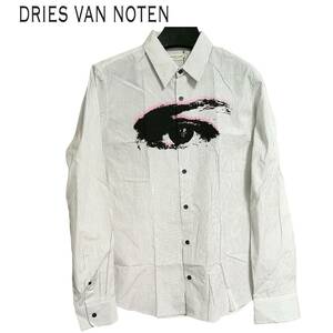 新品 DRIES VAN NOTEN ドリスヴァンノッテン シャツ ストライプ 長袖 50サイズ メンズ ドレスシャツ アウタートップス パーカー