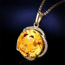 『過去最高品質』人気 ランキング 第一位 憧れの最上級 29石 YELLOWダイヤモンドペンダント #18K#3ct#上品 ギフト 記念日_画像2