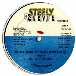 Richie Stephens - Don't Make Me Wait For Love G575