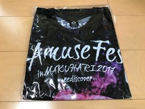 【新品未開封】Amuse Fes in MAKUHARI 2017 Tシャツ ブラック スペース Mサイズ 検:チケット ツアー グッズ ポルノグラフィティ Perfume