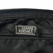 ★100円スタート★GIANNI VERSACE ジャンニヴェルサーチ メデューサ ナイロン ボストンバッグ トラベル ブラック 約)横55 縦35 まち15 cm_画像10