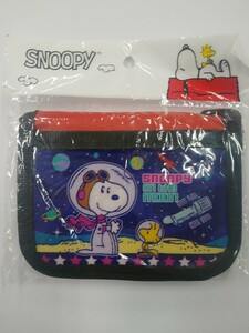 スヌーピー キッズ 財布 紐付き ②黒 ネックパース 子ども　SNOOPY