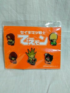 吉本興業/円谷クリエイティブ セイキマツ戦士 でえモン　缶バッジ 　デーモン小暮 ルーク ライデン ゼノン　未使用