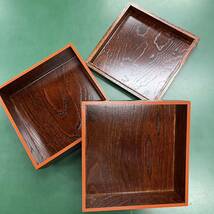 会津塗 重箱 2段 木製 和食器 _画像2