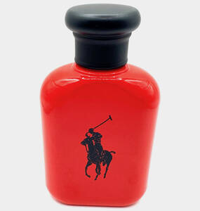 ★ラルフローレン香水・POLO RED・RALPH LAUREN EAU DE TOILETTE 75ml・展示USED ★残量約48% 約36ml・箱無