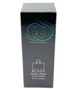 ★グッチ香水・GUCCI GUILTY BLACK POUR HOMME EDT.30ml入 TRAVEL Spray・★フィルム未開封品