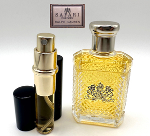 ★ポロ香水・RALPH LAUREN・SAFARI FOR MEN EDT.SPECIAL SIZE BOTTLE 11ml with a Bonus (★+3.5ml入 Atomizer 特オマケ付)・未使用・箱無