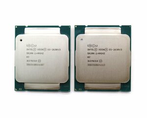 ◇intel 2個セット Xeon E5-2630 v3 8コア16スレッド 2.40GHz SR206 FCLGA2011ソケット対応 85W