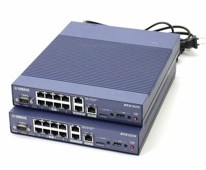 【2台セット】YAMAHA RTX1200 3系統10ポート1000BASE-T搭載VPNルーター Rev.10.01.78 ファームウェアアップデート済 設定初期化済