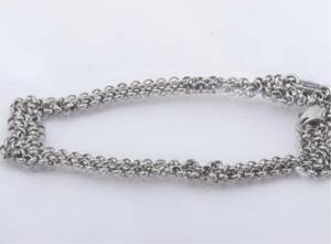  Chrome Hearts серебряный 925 колье Lynn can оценка завершено шея вокруг примерно 46cm прекрасный товар 