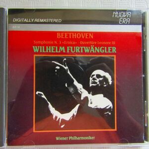 【NUOVA ERA】フルトヴェングラー＆VPO「ベートーヴェン：交響曲第3番/レオノーレ序曲」　1952/53年ウィーンで収録　日本製ディスク
