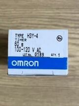 新品 OMRONオムロン タイマー リレー H3Y-4 60s AC100～120V_画像1