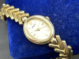 1円 ～ SEIKO セイコー 1221-5930 レディース腕時計 腕時計 時計 3針 ゴールドカラー ブランド腕時計 クオーツ クォーツ