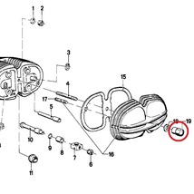 BMW　エンジンヘッドカバー　ステンレス センターナット　R100RS　R100GS　R100RT　R100R　R80　R80GS　R65　R90S_画像8