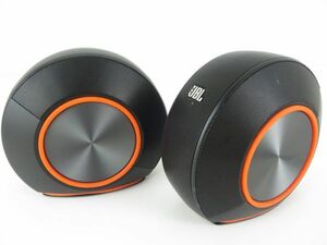 JBL Pebbles　バスパワード スピーカー　USB/DAC内蔵　オーディオ機器　ブラック　