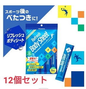 久光製薬 Hisamitsuリフレッシュボディシート　５枚入12個セット