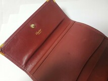 Cartier カルティエ マストライン レザー 三つ折り 財布 ウォレット 小銭入れ 札入れ レディース ボルドー_画像5