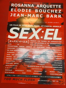 ub34125『ＳＥＸ：ＥＬ』ポスター ロザンナ・アークエット　エロディ・ブシェーズ　ジャン＝マルク・バール　イアン・ブレナン