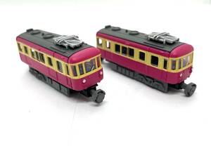 BANDAI バンダイ Bトレインショーティー 江ノ島電鉄 モモ電 組立済 2両セット 鉄道模型