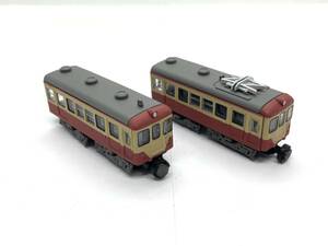 BANDAI バンダイ Bトレインショーティー 近江鉄道 500形 旧塗装 組立済 2両セット 鉄道模型