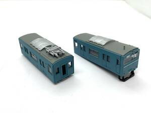 BANDAI バンダイ Bトレインショーティー 阪和線・東海道線 103系体質改善車 組立済 車輪無し 2両セット 鉄道模型