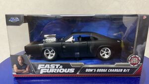  new goods 1/24 Jada toys FAST&FURIOUS The Fast and The Furious DOM's DODGE CHARGER R/T mat black w25×H 11×D13