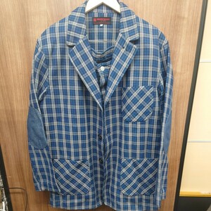 N★1円〜中古品 エヴィス EVISU YAMANE HIDEHIKO 上下セット ジャケット サイズ42 パンツ サイズ40 