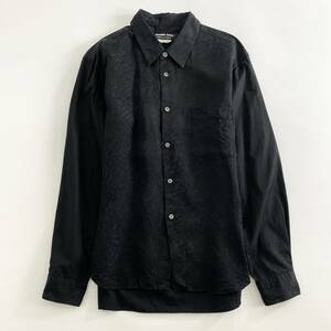 2jl12《美品》COMME des GARCONS HOMME DEUX コムデギャルソン オムドゥ AD2020 ブラックゼブラシャツ サイズS 黒 長袖 羽織 日本製 総柄