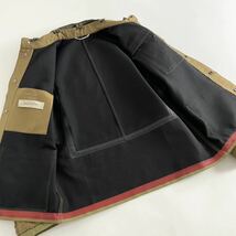 18j12《美品》VALENTINO ヴァレンティノ ダブルフェイスカバーオールジャケット サイズ44 ブラウン メンズ イタリア製 付け襟 ワークウェア_画像3