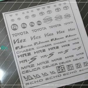 ◆◇ZoomOn Model【ZD045】1/24＆1/43 トヨタ(B) ロゴ メタルステッカー◇◆