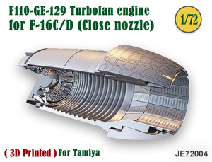 ◆◇FAT FROG SCALE MODELS【JE72004】1/72 F-16C/Dファルコン F110-GE-129エンジン排気口/閉(タミヤ用) ◇◆　