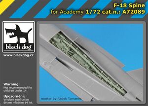 ◆◇ブラックドッグ【A72089】1/72 F-18ホーネット用機体上面 電子機器（アカデミー用）◇◆　