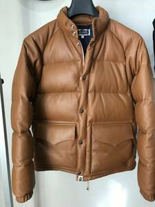 LEATHER CLASSIC DOWN JACKET シープスキンAPEHE　Mサイズ