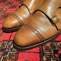 EDWARD GREEN LEATHER DOUBLE MONK STRAP SHOED/エドワードグリーンレザーダブルモンクストラップシューズ_画像2