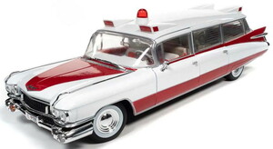 AUTOWORLD 1/18 1959 Cade . rack Eldorado ambulance white / red final product die-cast minicar AW302 free shipping new goods 