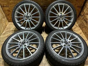 極上品★ベンツ W176 Aクラス AMG 純正 ホイール 18インチ 7.5J +52 PCD112 5穴 スタッドレス YOKOHAMA 225/40R18 9.5分山 4本 Bクラス CLA