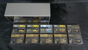 【現状品】 『Mini DV Digital Video Cassette 10本(60 ビクター3本/パナソニック2本/マクセル3本+30 2本)＋パナソニック DV Cassette BOX