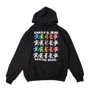 ag1●新品 黒 Mサイズ●グレイトフルデッド THE GRATEFUL DEAD パーカー スウェットパーカ PARKA//バンド ロック パンク メタル