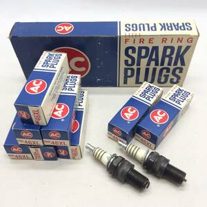 ☆ AC FIRE RING SPARK PLUGS ONE 46XL スパークプラグ 8個セット まとめ 部品 パーツ 電装品 旧車 カー用品 長期保管品 現状品 ☆K80292